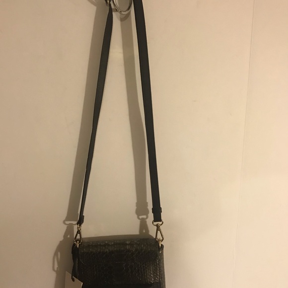 NWT Joy Gryson Spectator Clutch Black Metallic - Picture 7 of 7